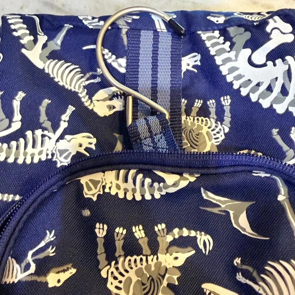 Mackenzie Navy Dino Bones Glow-in-the-Dark Toiletry Bag